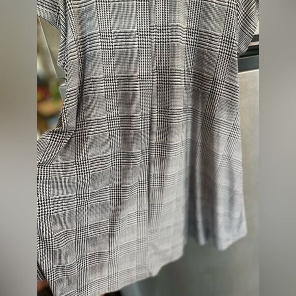 SHORT SLEEVE COVERUP women 2X dress VIBE SPORTSWEAR BLACK&WHITE ,A-Line Dress - Picture 4 of 5